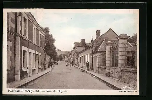 AK Pont-de-Ruan, Rue de l`Eglise