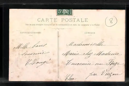 AK Véretz, Teilansichten der Ortschaft