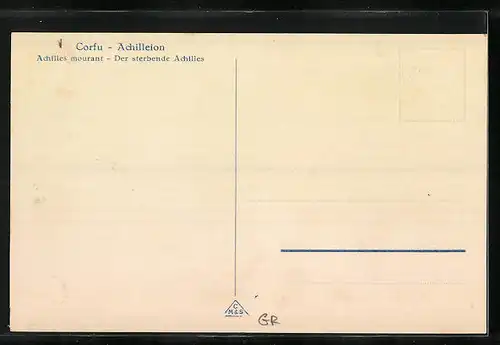 AK Corfu, Achilleion, Achilles mourant