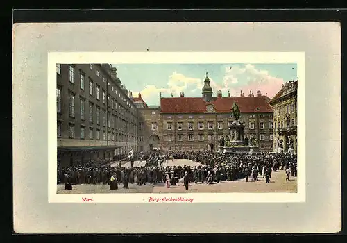 AK Wien, Hofburg, Wacheablösung