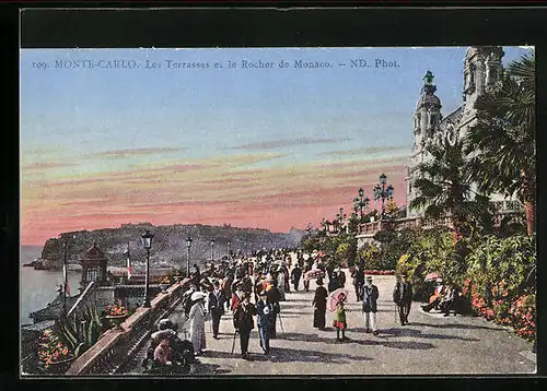 AK Monte-Carlo, Les Terrasses et le Rocher de Monaco