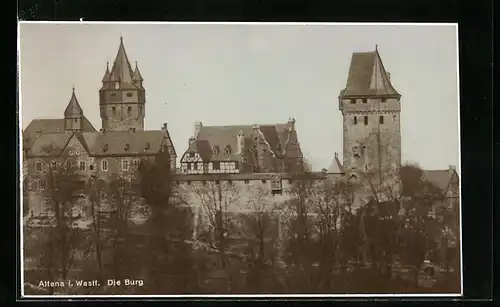 AK Altena i. Westf., Jugendherberge und Burg Altena