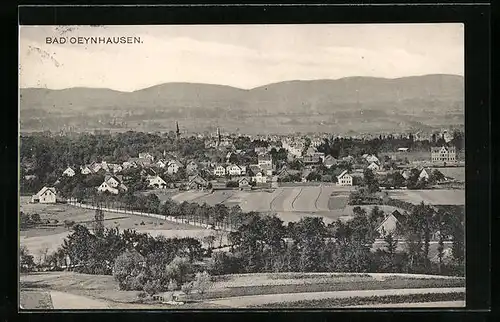 AK Bad Oeynhausen, Ortsansicht mit Feldern