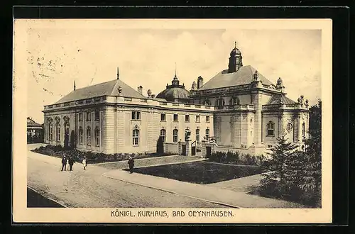 AK Bad Oeynhausen, Strasse vorm Kgl. Kurhaus