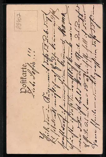 AK Dillingen a. D., Königstrasse mit Kirche