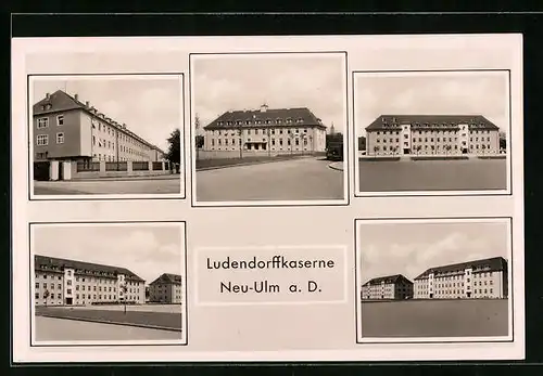 AK Neu-Ulm, Ludendorffkaserne aus verschiedenen Perspektiven