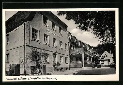 AK Faulenbach b. Füssen, Schwefelbad Notburgaheim