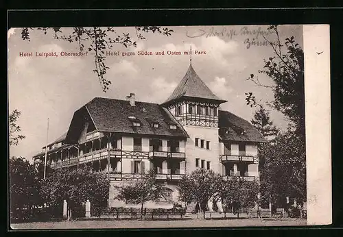 AK Oberstdorf, Hotel Luitpold gegen Süden und Osten