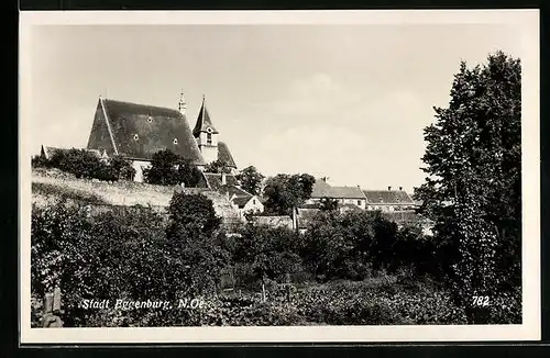 AK Stadt Eggenburg, Teilansicht des Ortes