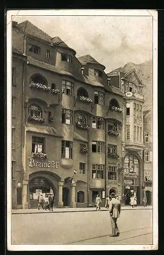 AK Innsbruck, Gasthof Breinössl, Maria-Theresien-Strasse