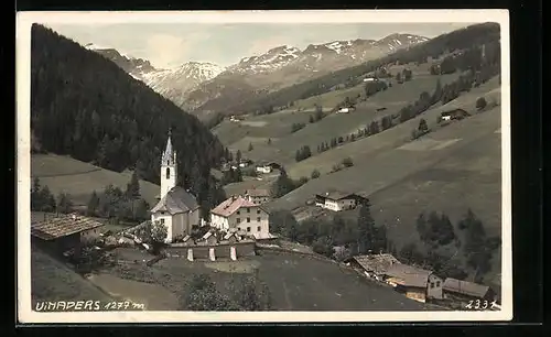 AK Vinaders, Blick auf die Kirche im Tal