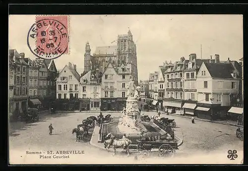 AK Abbeville, Place Courbet