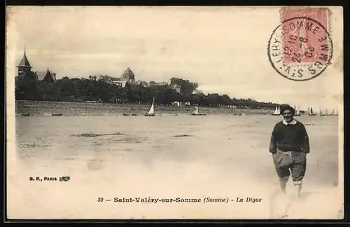 AK Saint-Valéry-sur-Somme, La Digue