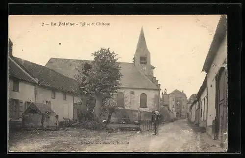 AK La Faloise, Eglise et Chateau