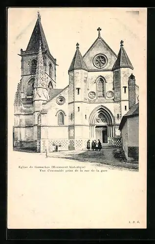 AK Gamaches, Vue d`ensemble prise de la rue de la gare