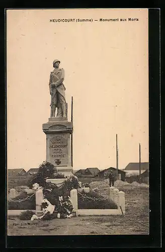 AK Heudicourt, Monument aux Morts