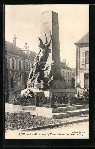 AK Rue, Le Monument aux Morts