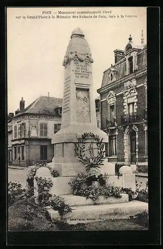 AK Poix, Le Monument aux Morts