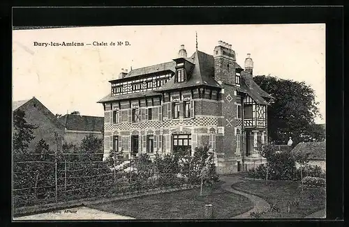 AK Dury-les-Amiens, Chalet de MD.