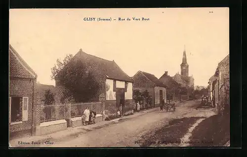 AK Glisy, Rue du Vert Bout