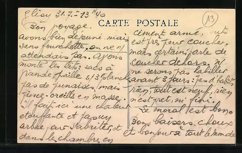 AK Glisy, Rue du Vert Bout