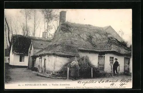 AK Noyelles-sur-Mer, Vieilles chaumières