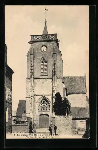AK St-Quentin-la-Motte-Croix-au-Bailly, L`Eglise, le Portail XVI`s