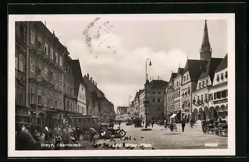 AK Steyr,  Platz mit Geschäften