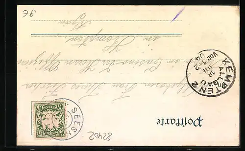 AK Seehaupt /Starnberger See, Seeblick auf die Ortschaft