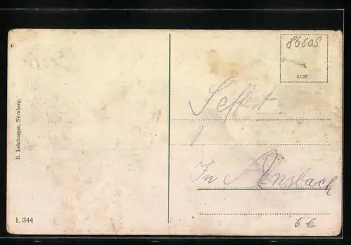 AK Donauwörth, Ortsansicht mit Flusspartie