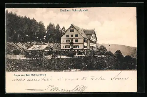 AK Schweigmatt /Schwarzwald, Gasthof Kurhaus Schweigmatt