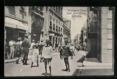 AK Gibraltar, Waterport Street with Post Office