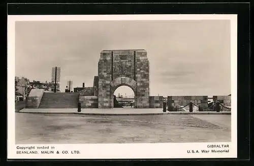 AK Gibraltar, U.S.A War Memorial