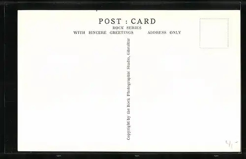 AK Gibraltar, North View of Rock and Frontier Gates