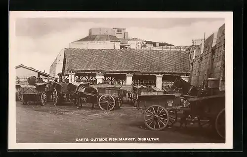 AK Gibraltar, Carts outside Fish Market