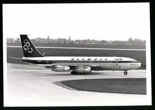 Fotografie Flugzeug Boeing 707, Passagierflugzeug Olympic, Kennung SX-DBI