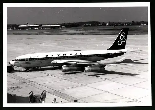 Fotografie Flugzeug Boeing 707, Passagierflugzeug Olympic, Kennung SX-DBL