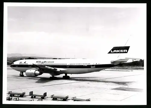 Fotografie Flugzeug Airbus A300, Passagierflugzeug von Skytrain, Kennung G-BIMA