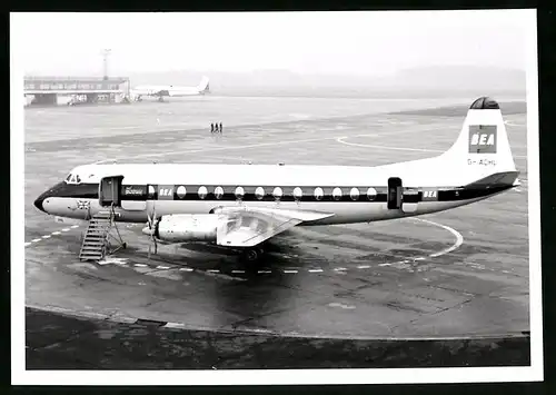 Fotografie Flugzeug Vickers Vanguard, Passagierflugzeug der BEA, Kennung G-ADHL