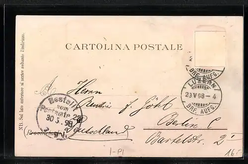 Lithographie Pallanza, Panorama