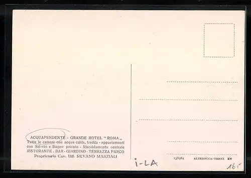AK Acquapendente, Grande Hotel Roma