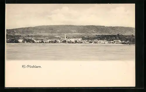 AK Klein-Pöchlarn, Totalansicht vom gegenüberliegenden Donauufer