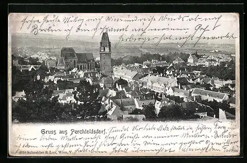 AK Perchtoldsdorf, Panorama der Stadt