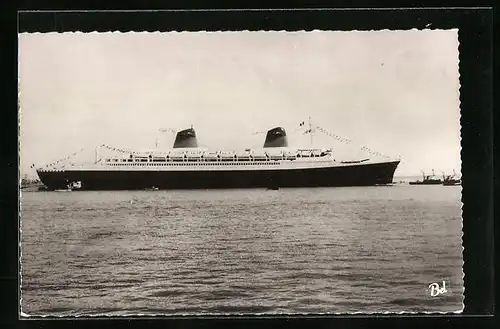 AK Le Havre, Le France de la Cie Générale Transatlantique, Le plus long Paquebot du Monde, Passagierschiff