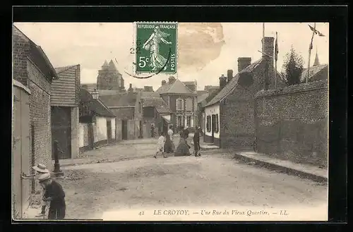 AK Le Crotoy, Une Rue du Vieux Quartier