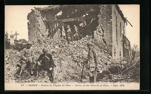 AK Hem, Ruines de l`Eglise