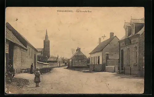 AK Terramesnil, La Grande-Rue