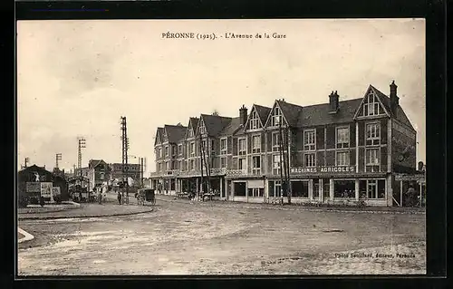 AK Péronne, L`Avenue de la Gare