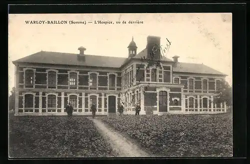 AK Warloy-Baillon, L`Hospice, vue de derrière