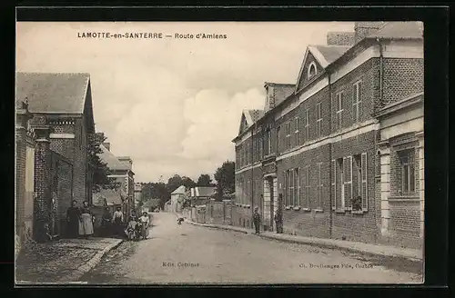 AK Lamotte-en-Santerre, Route d`Amiens
